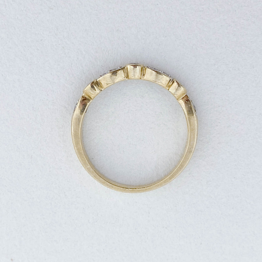 Vintage Diamond Bisous Ring