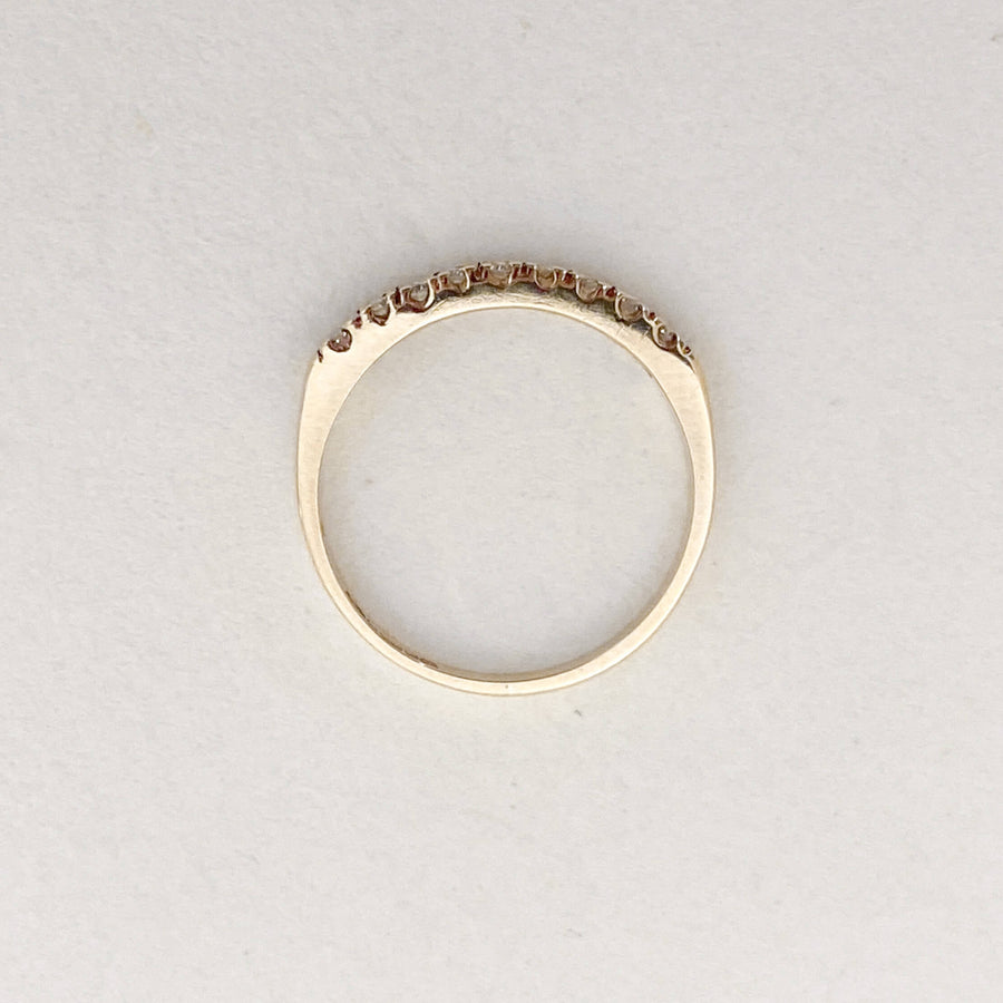 Vintage Diamond Half Eternity Ring