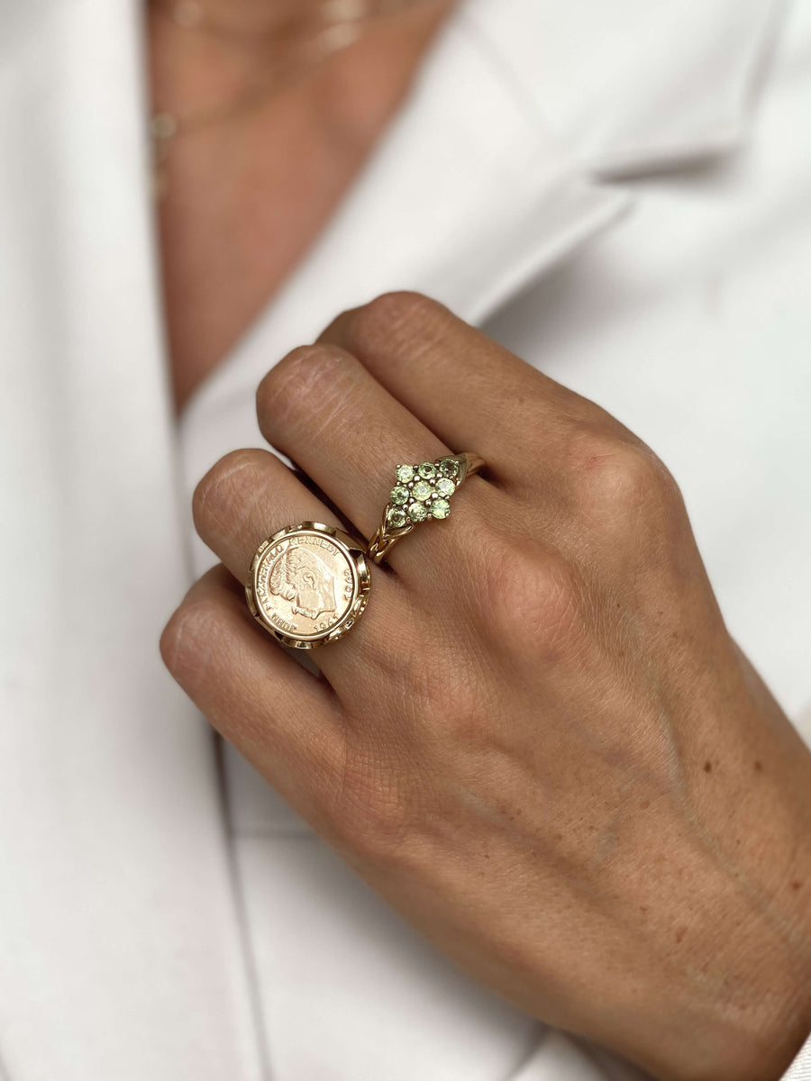 Vintage Coin JFK Ring