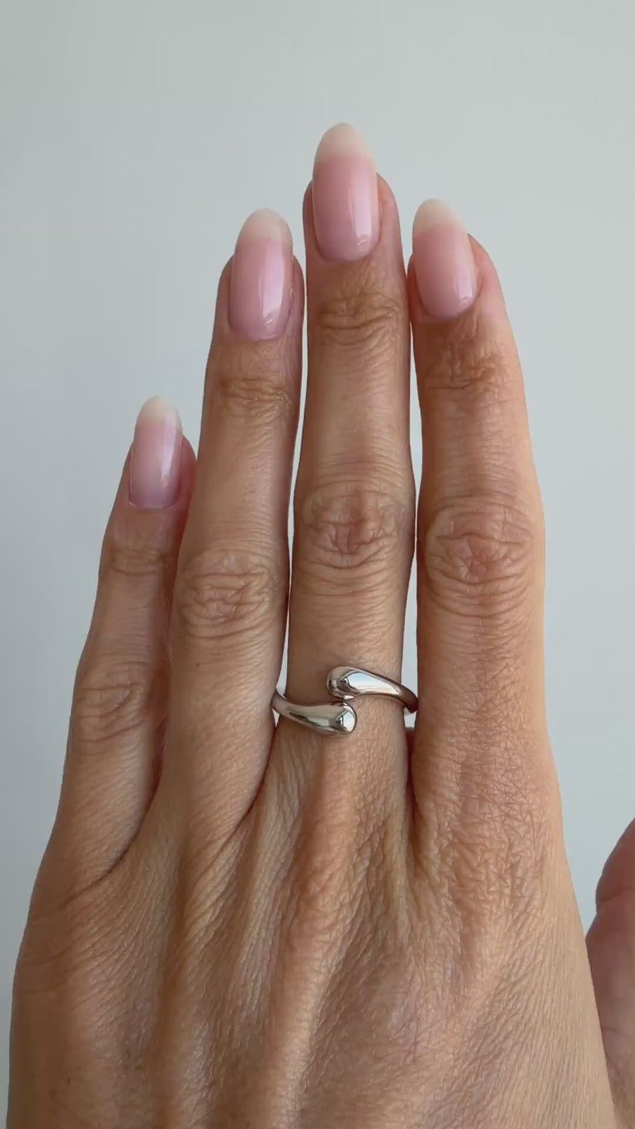 Silver Toi et Moi Ring