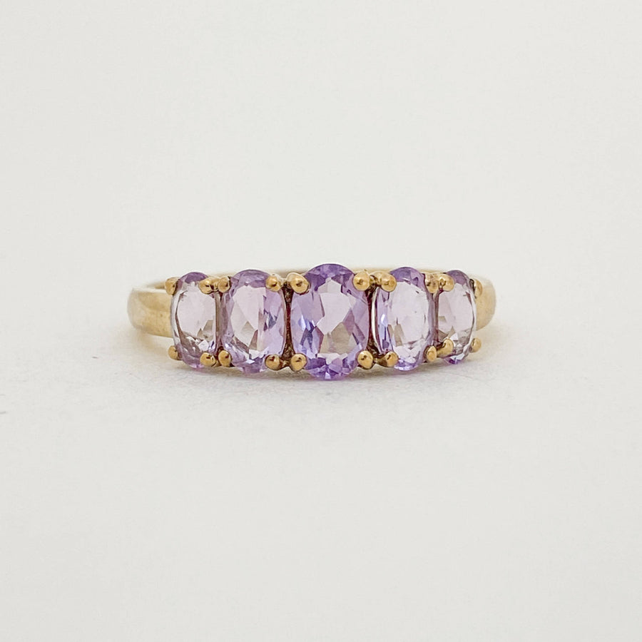 Vintage Amethyst Cinq Ring