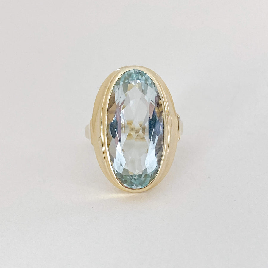 Vintage Aquamarine Reminiscence Ring