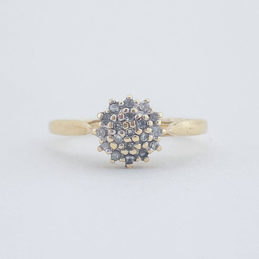 Vintage Diamond Cluster Ring