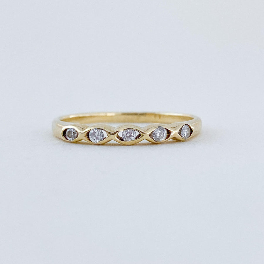 Vintage Diamond Bisous Ring