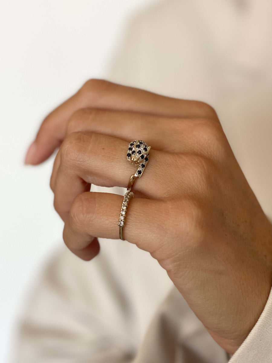 Vintage Diamond Half Eternity Ring