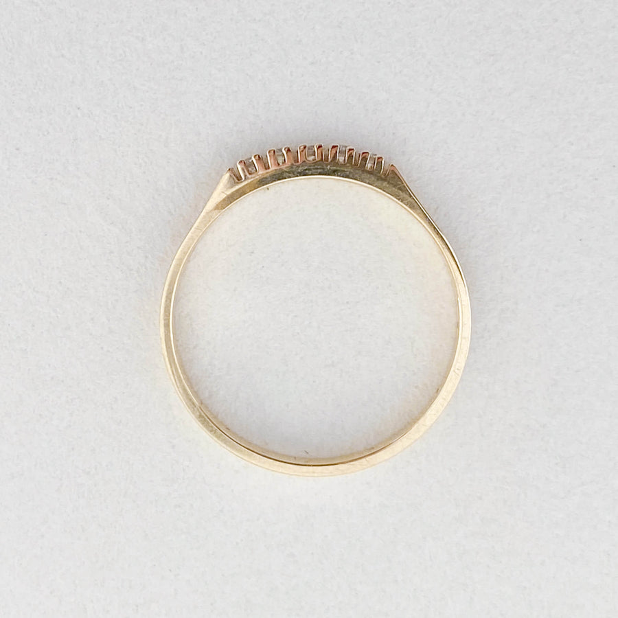 Vintage Diamond Half Eternity Ring