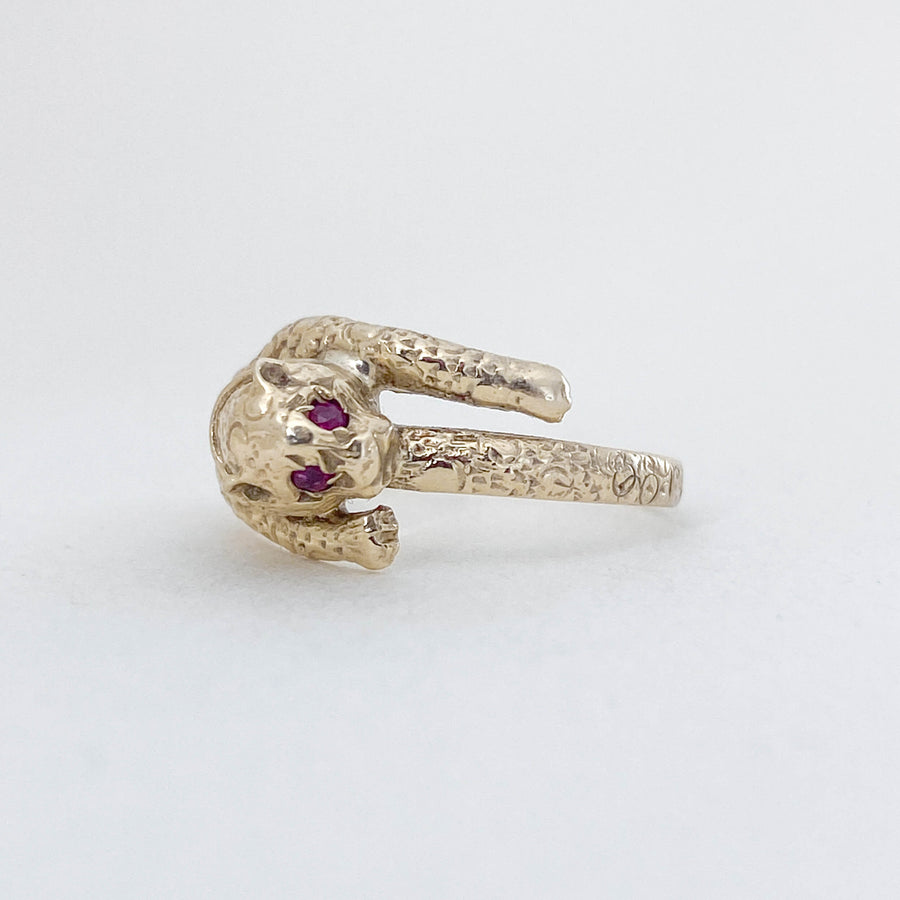 Vintage Ruby Panther Ring
