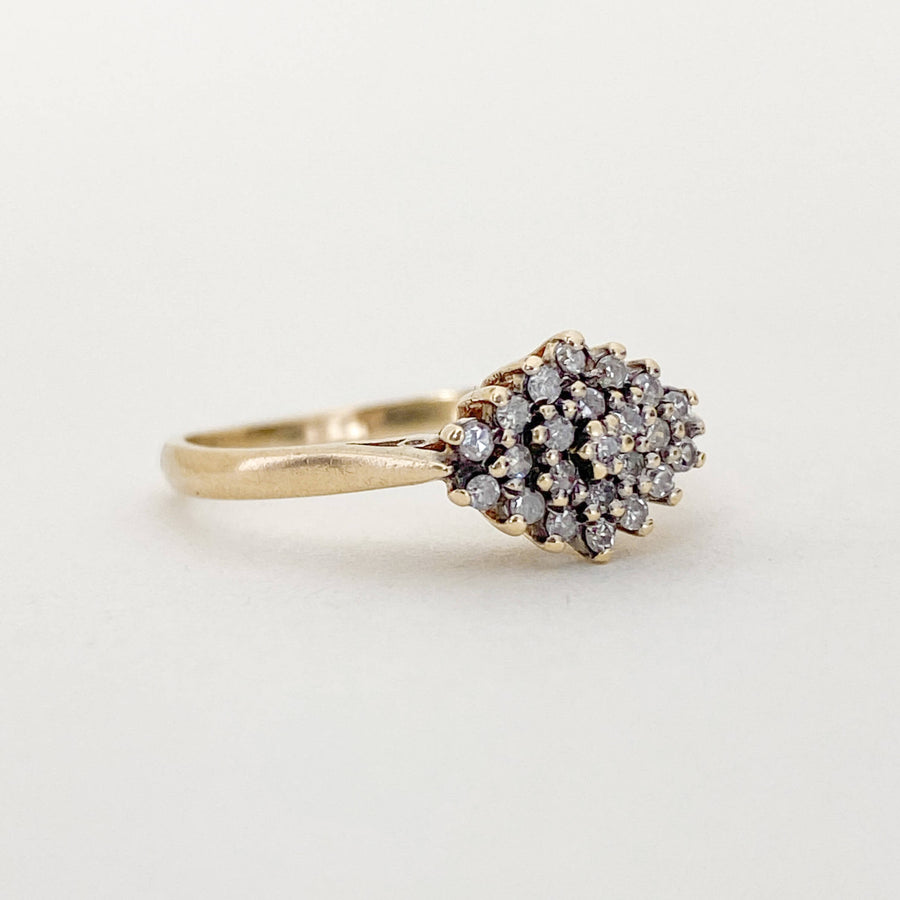 Vintage Diamond Cluster Ring