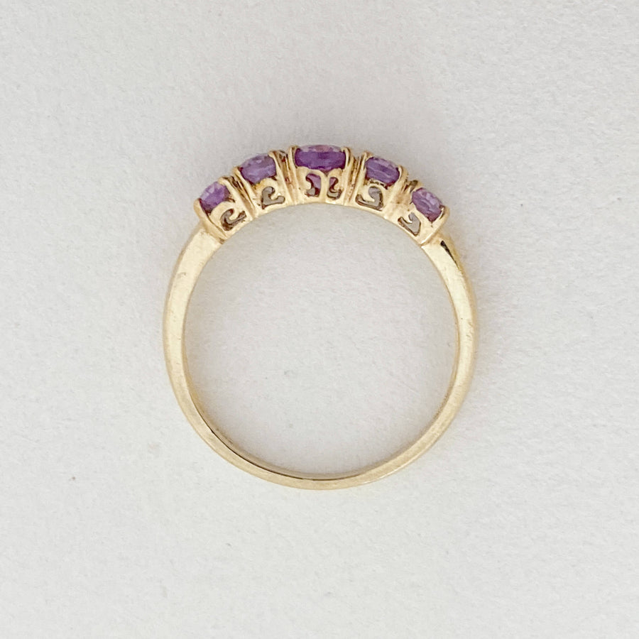 Vintage Amethyst Cinq Ring