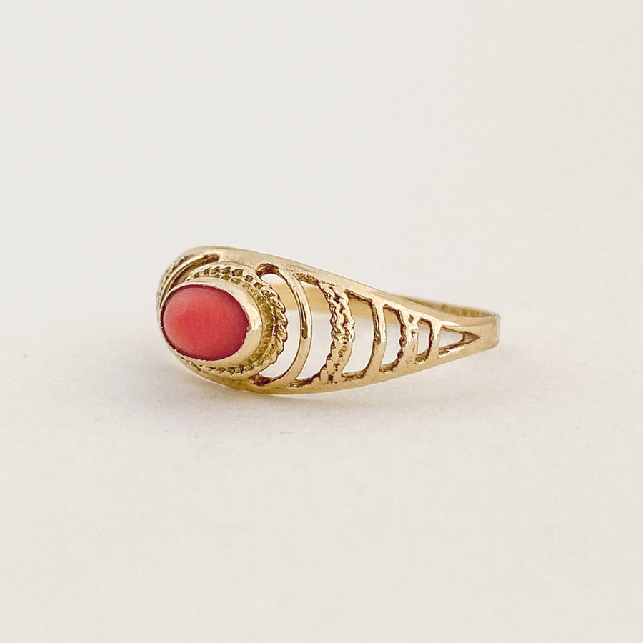 Vintage Coral Cords Ring
