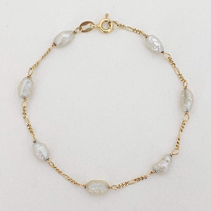 Vintage Pearl Baroque Bracelet