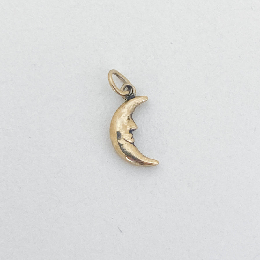 Vintage Crescent Moon Pendant