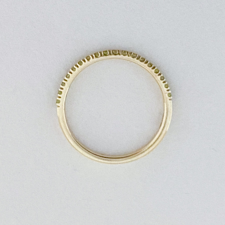 Peridot Half Eternity Ring