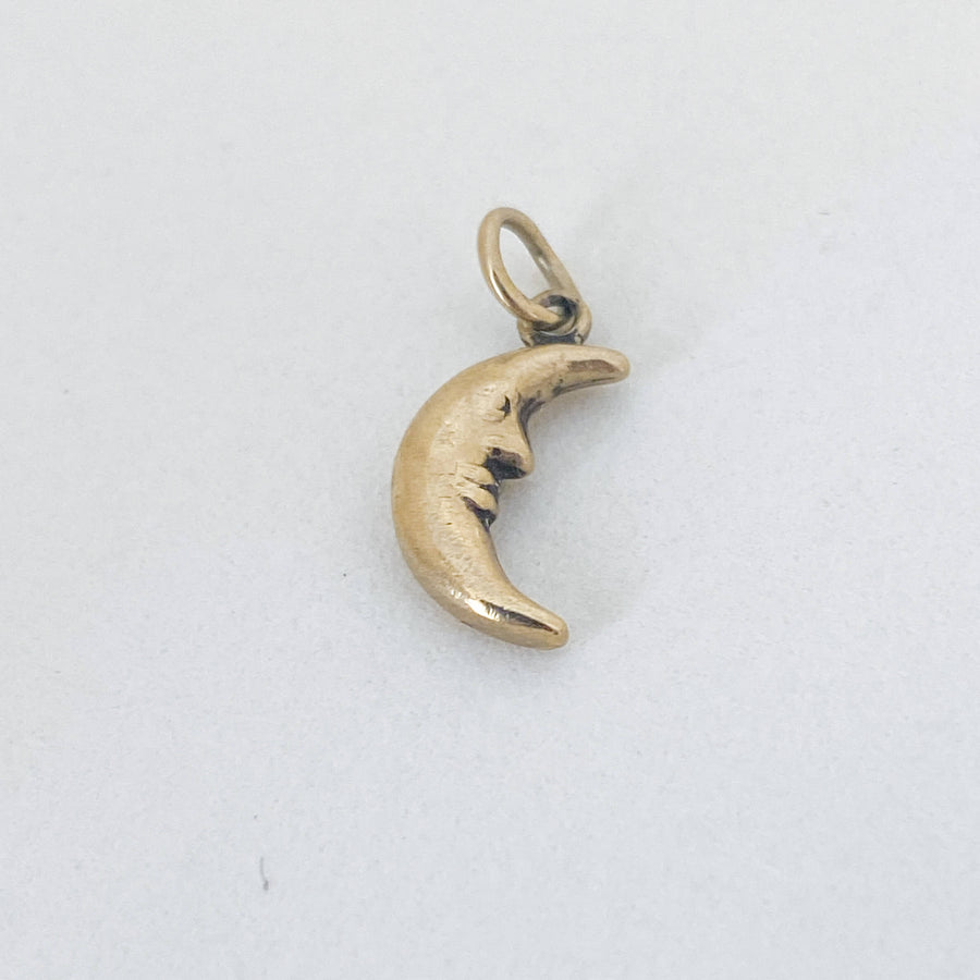 Vintage Crescent Moon Pendant