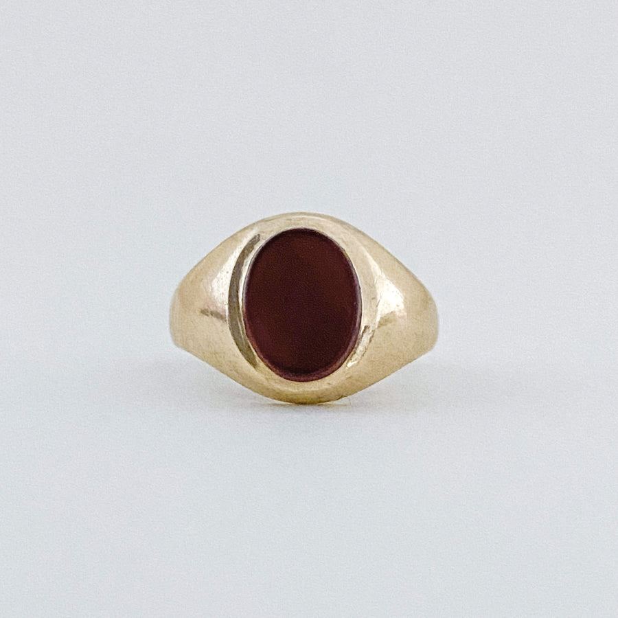 Vintage Carnelian Signet Pinky Ring