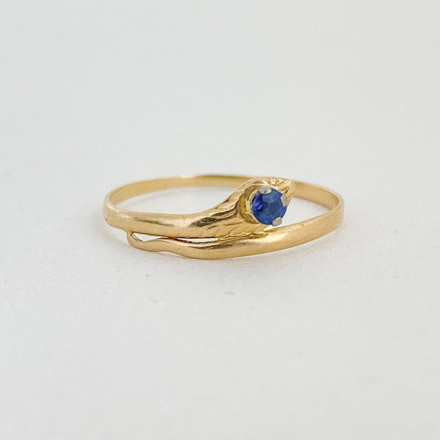 Vintage Sapphire Snake Ring - Forever Mine Collectables