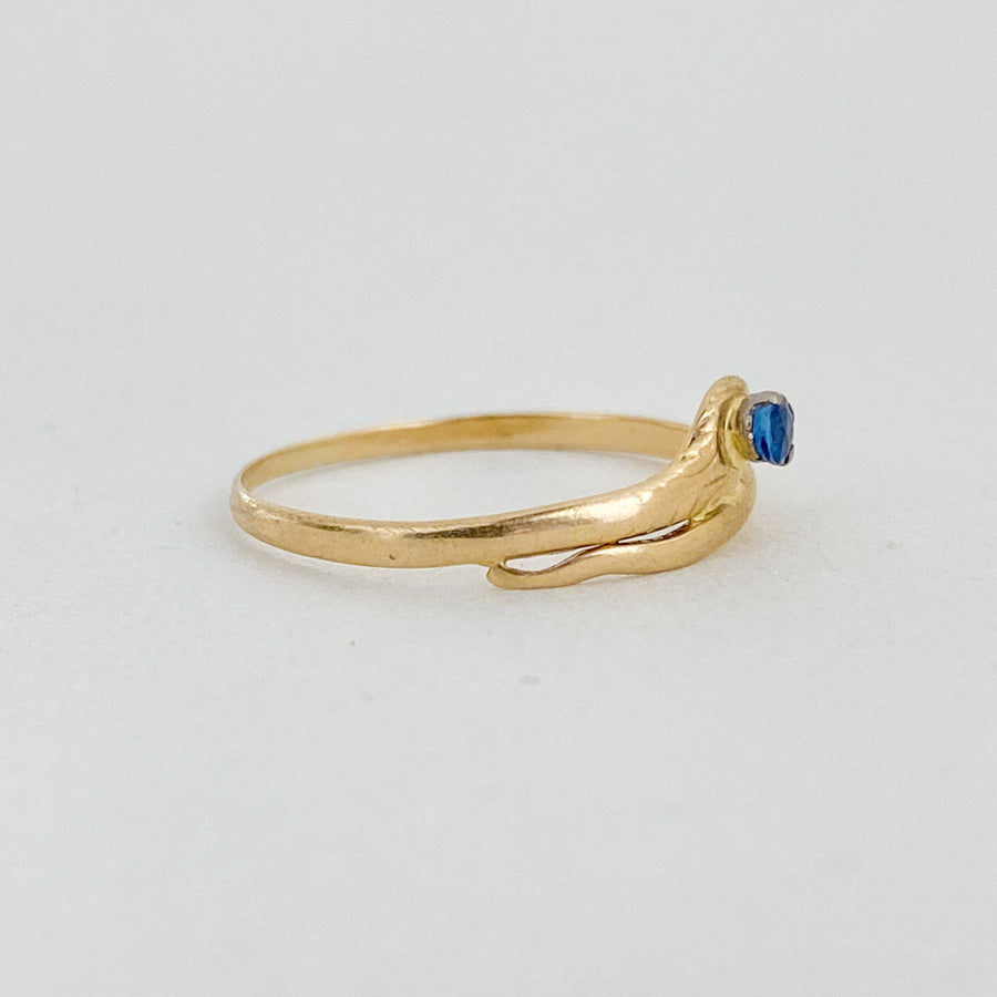 Vintage Sapphire Snake Ring - Forever Mine Collectables