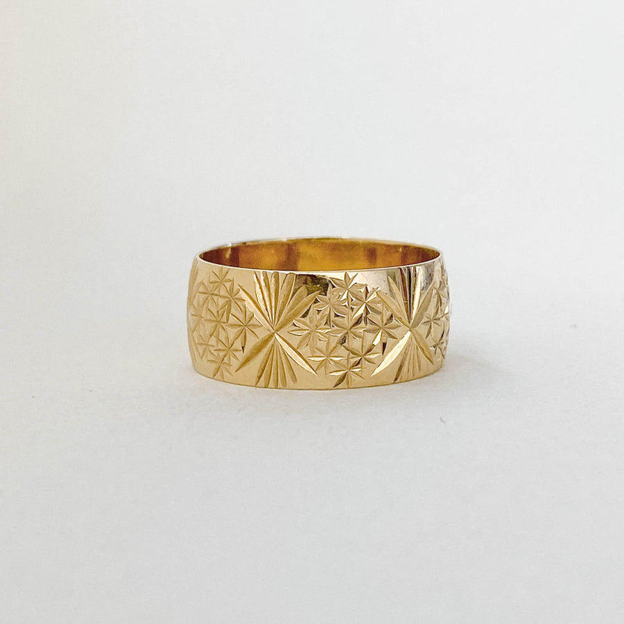 Vintage Patterned Band Ring - Forever Mine Collectables