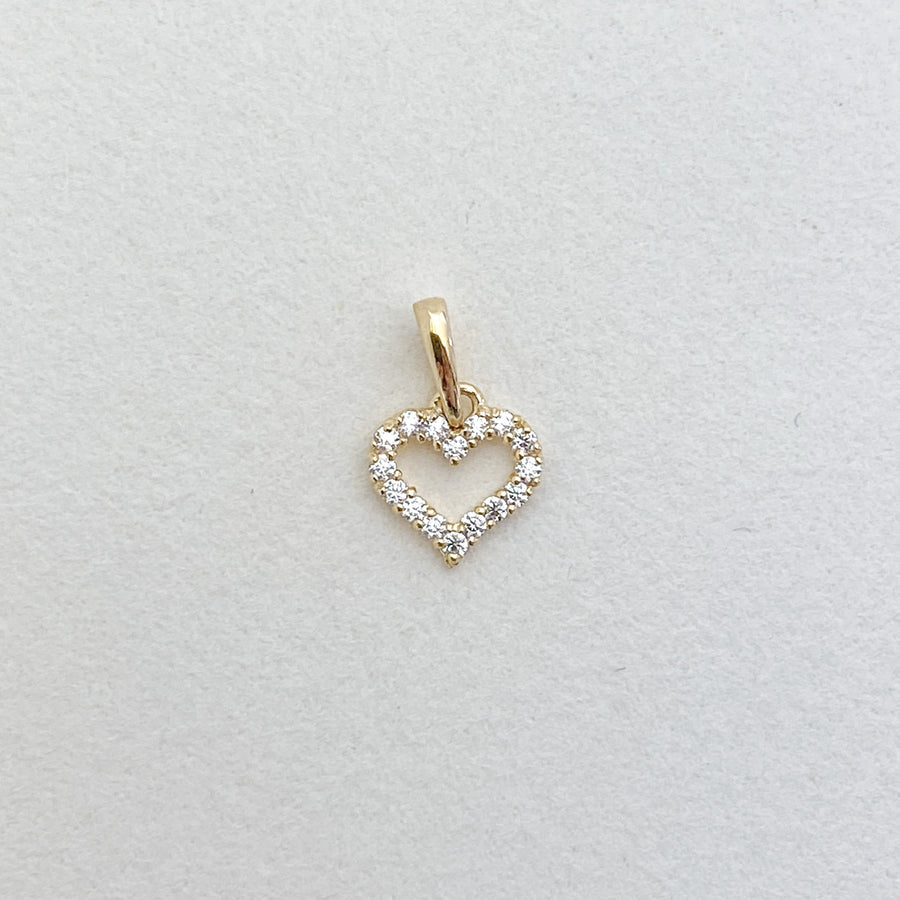 CZ Heart Charm - Forever Mine Collectables