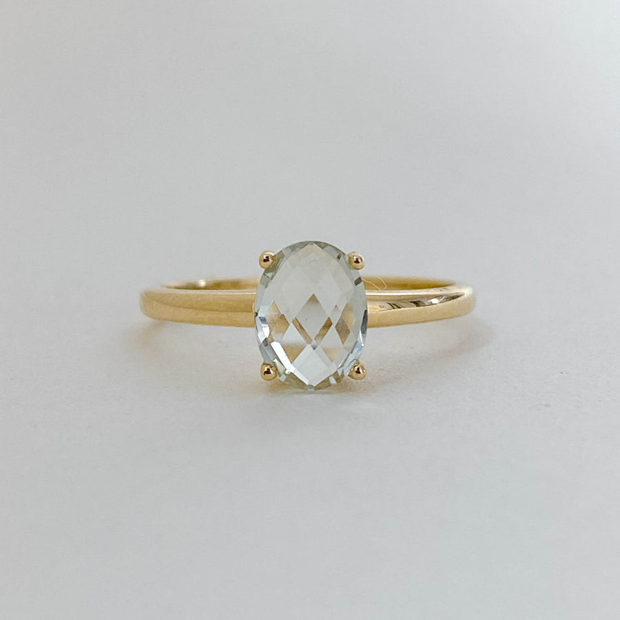 Green Amethyst Oval Ring - Forever Mine Collectables