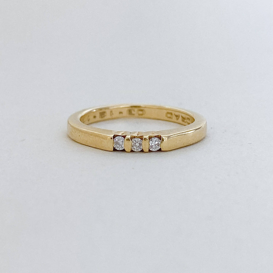 Vintage Diamond Trio Pinky Ring - Forever Mine Collectables