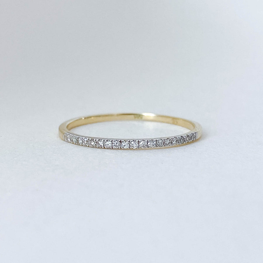 Diamond Slim Half Eternity Ring - Forever Mine Collectables
